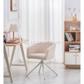 Silla de comedor giratoria moderna con tela boucle